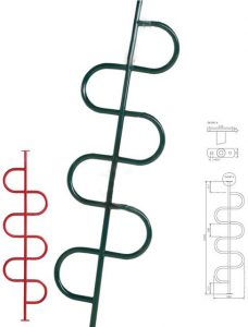 Kígyó mászórúd, kígyó por festve több színben