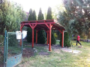 Szimpla 4.7 m ×2,7 m szimpla kocsi beálló